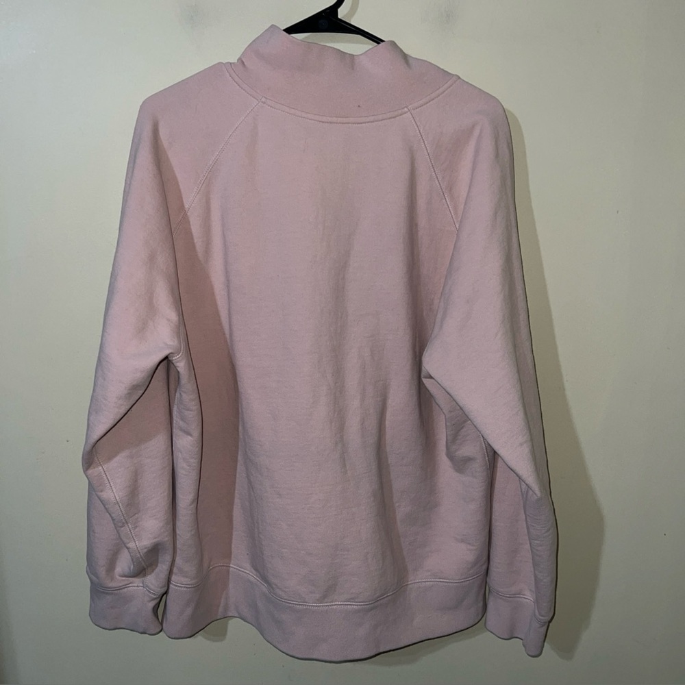 The North Face Women’s Pink 1/4 zip Sweater Pullover Size XXL - Picture 3 of 3